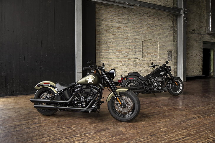 Harley-Davidson, Harley-Davidson Softail Slim, Harley-Davidson Softail Slim S, HD wallpaper