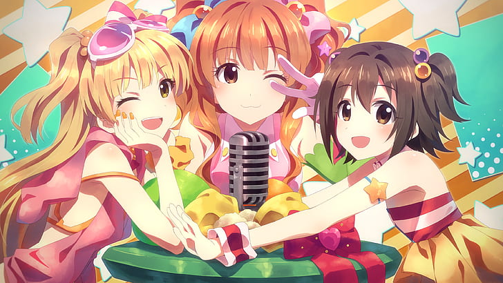 Idolmaster, Anime Group Girls, Moe, Anime, HD-Hintergrundbild