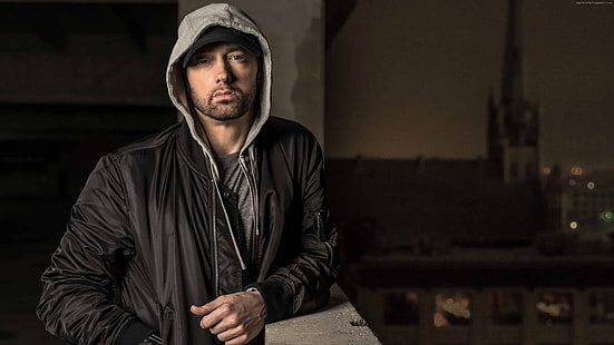 ator, 4K, rapper, Eminem, cantor, HD papel de parede HD wallpaper