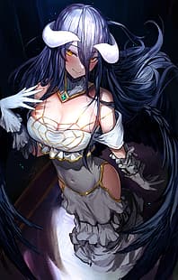  Overlord, Albedo (OverLord), cleavage, HD wallpaper HD wallpaper