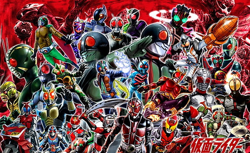 Kamen Rider, Kamen Rider digital wallpaper, Artístico, Anime, Fondo de pantalla HD HD wallpaper