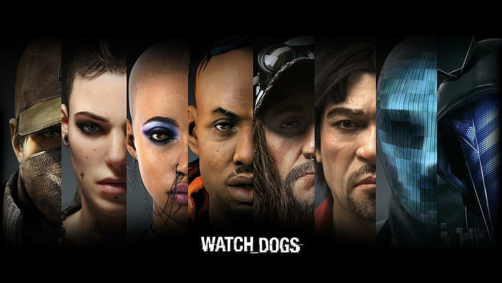 Watch Dogs Banner, Watch Dogs Charakter, beobachten, Hunde, Banner, HD-Hintergrundbild