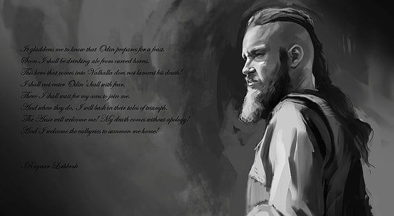 Ragnar - last words, Ragnar Lodbrok, Movies, Other Movies, HD wallpaper HD wallpaper