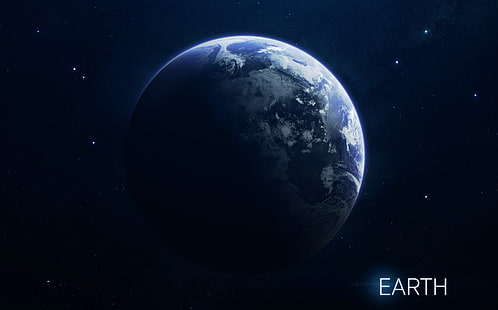 Planet, Erde, Raum, Raumkunst, digitale Kunst, Vadim Sadovski, HD-Hintergrundbild HD wallpaper