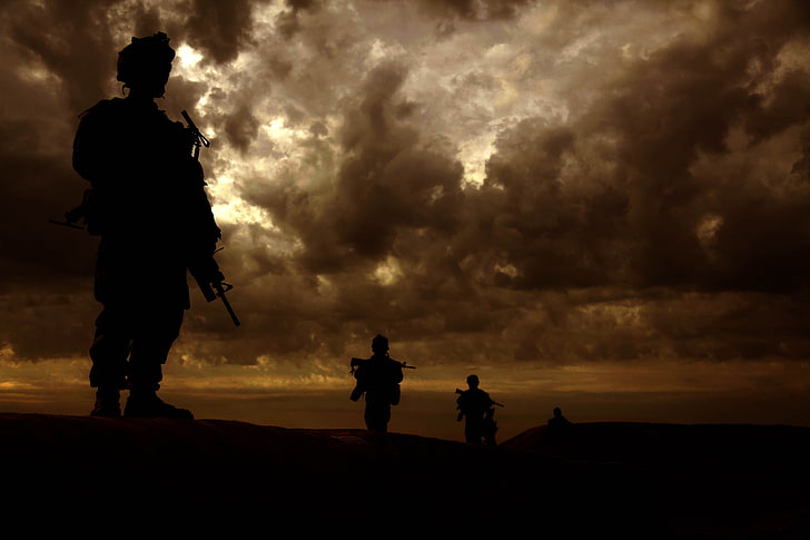 nuvens guerra noite silhueta militar fuzileiros navais do Afeganistão 5616x3744 Aeronaves militares HD arte, nuvens, guerra, HD papel de parede