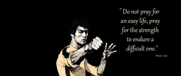 Bruce Lee, ultra ancho, cita, Bruce Lee, Fondo de pantalla HD