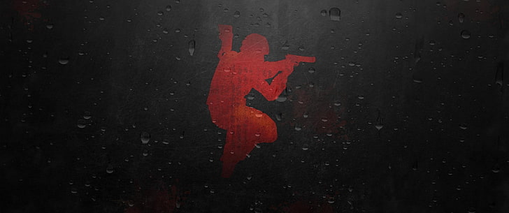 Counter-Strike: Global Offensive, silhouette, jumping, HD wallpaper