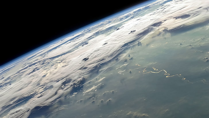 Terra, atmosfera, espaço, HD papel de parede