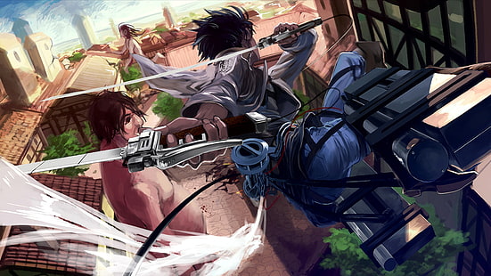 Anime, Attack On Titan, Levi Ackerman, Titan, Sfondo HD HD wallpaper