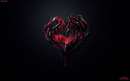 Gothic Heart Love Romance Valentines högupplösta bilder, 3d, gotisk, hjärta, hög, bilder, kärlek, upplösning, romantik, valentines, HD tapet HD wallpaper