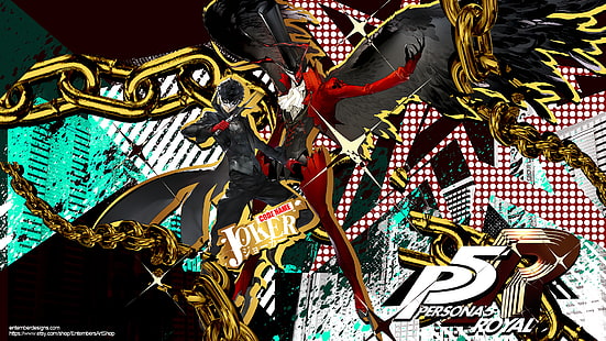 Persona, Persona 5, Arsene (Persona 5), ​​Joker (Persona), HD tapet HD wallpaper