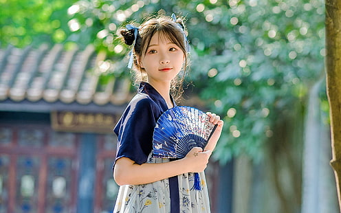 hanfu, chińska sukienka, azjatycka, Tapety HD HD wallpaper