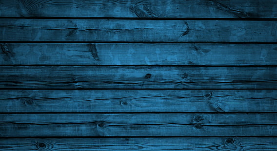 walls blue wood planks, HD wallpaper HD wallpaper