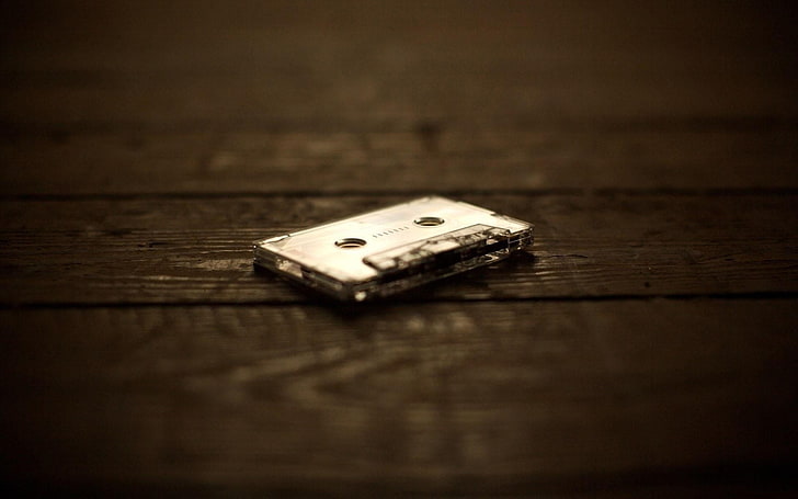 Cassette audio photo, cartouche de cassette grise, Musique,, cassette audio, Fond d'écran HD