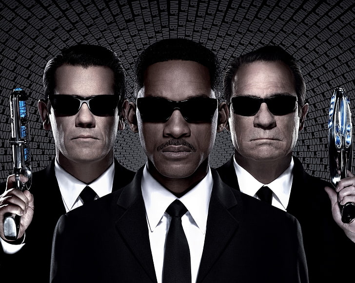 Men in Black movie wallpaper, Will Smith, Tommy Lee Jones, Agent K, Men in Black III, Agent J, Men in black 3, Young Agent K, Josh Brolin, HD wallpaper