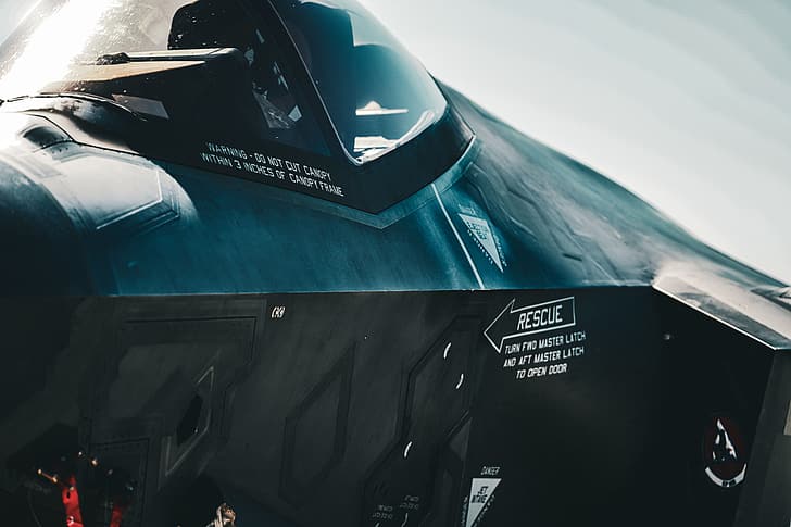 F-35A, angkatan udara, Angkatan Udara AS, militer, pesawat terbang, siluman, Wallpaper HD