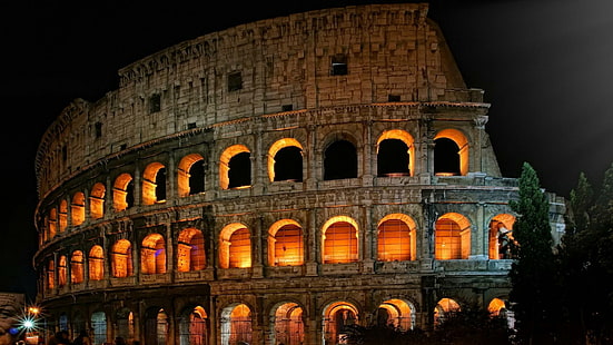 Римский Колизей, Колизей, Рим, путешествия и мир, HD обои HD wallpaper