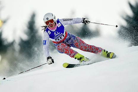 Russia, skiing, Sochi 2014, The XXII Winter Olympic Games, Daria Astapenko, HD wallpaper HD wallpaper