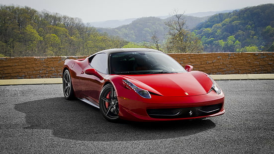 Ferrari 458 Italia Red Car, auto deportivo rojo, auto, rojo, italia, 458, Ferrari, Fondo de pantalla HD HD wallpaper