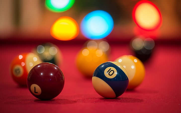 Billiards Balls, assorted-color billiard balls, Sports, Other, pool, HD wallpaper