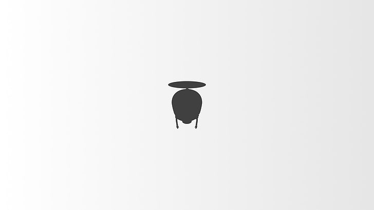 Schwarzes Logo der Sturzhelmform, Videospiele, unmechanisch, Vektor, Minimalismus, einfacher Hintergrund, Grafik, HD-Hintergrundbild