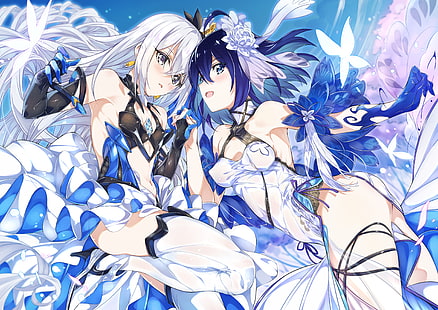 Anime, Anime Girls, Honkai Impact 3., Bronya Zaychik, Seele Vollerei, Nico0510, HD-Hintergrundbild HD wallpaper