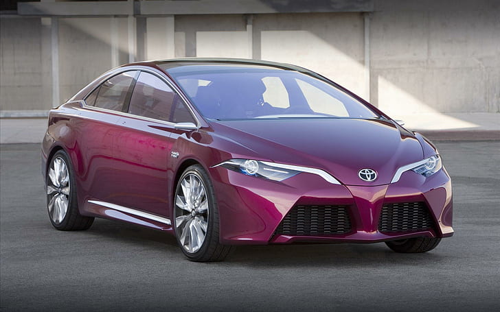 Toyota NS4 Concept 2012, лилав toyota седан, концепция, 2012, toyota, автомобили, HD тапет