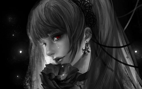 Gothic, Artwork, Anime Girls, Death Note, Amane Misa, HD-Hintergrundbild HD wallpaper
