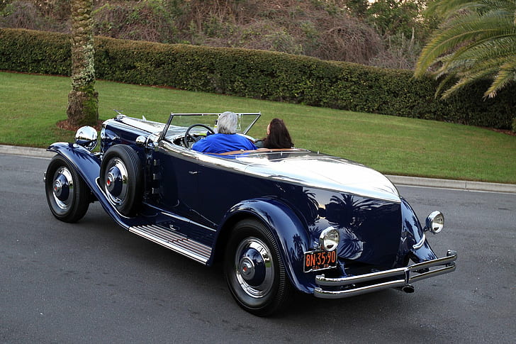 1536x1024, 1930, car, classic, disappearing, duesenberg, j murphy, retro, top, torpedo, vehicle, HD wallpaper