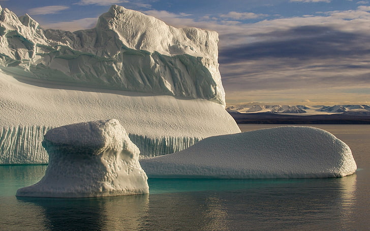 лед, вода, природа, айсберг, арктика, HD обои