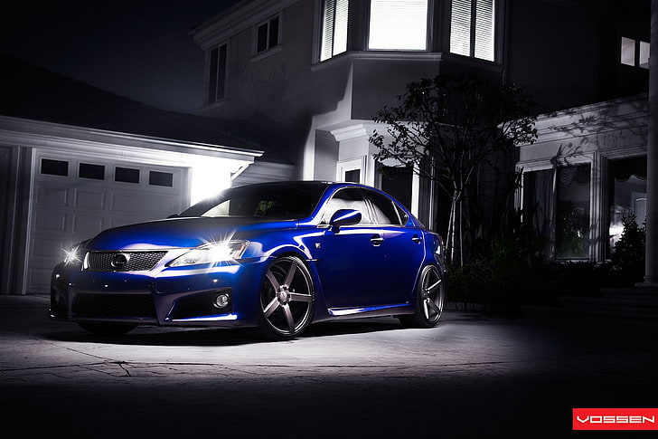 model die-cast mobil biru dan hitam, Lexus, mobil, mobil biru, kendaraan, Wallpaper HD