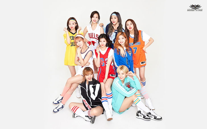 K-pop, Twice, women, Asian, sports jerseys, sports, HD wallpaper