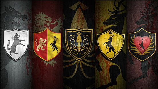 Game of Thrones, sigils, shield, HD wallpaper HD wallpaper