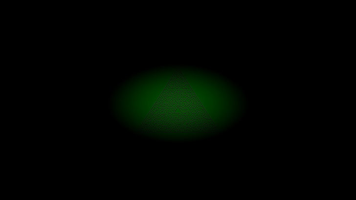 미로, 녹색, 어두운, HD 배경 화면