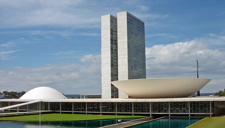 brasilia, brazil, capital, city, distrito, federal, landscape, president, HD wallpaper