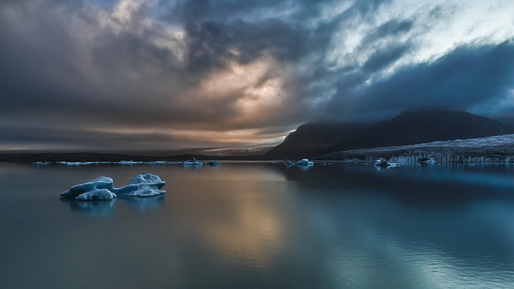 ธรรมชาติน้ำภูเขาธารน้ำแข็ง, วอลล์เปเปอร์ HD