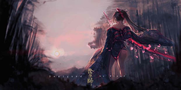 Pixiv, Anime, 2D, Anime Girls, Onmyoji, HD-Hintergrundbild HD wallpaper