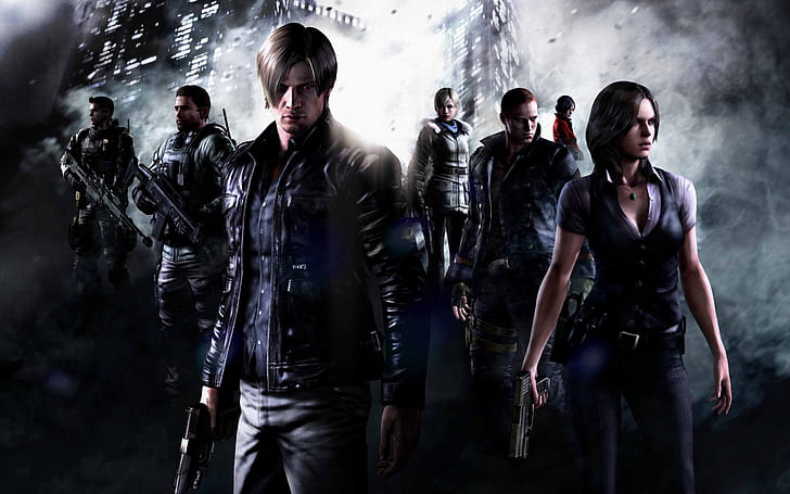 Resident Evil 6 spelfigurer, karaktärer, spel, bosatt, ont, spel, HD tapet