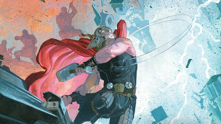 Thor Mjolnir Hammer Marvel Drawing HD, cartoon/comic, drawing, marvel, thor, hammer, mjolnir, HD wallpaper