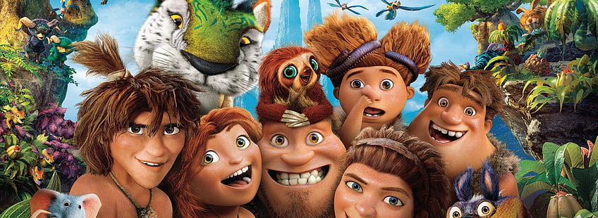 The Croods Characters、movie wallpaper、Cartoons、Others、Family、Adventure、comedy、2013、Prehistoric、guy、 HDデスクトップの壁紙 HD wallpaper