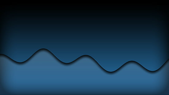 niebieski, jednolity kolor, grafika cyfrowa, Tapety HD HD wallpaper