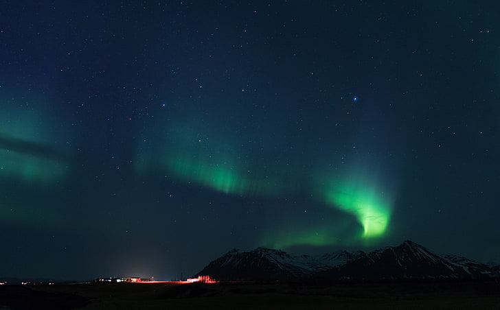 Aurorae, Nacht, Natur, sternenklare Nacht, HD-Hintergrundbild