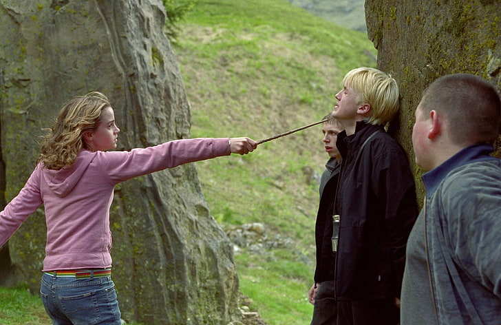 Harry Potter, Harry Potter dan Tahanan Azkaban, Draco Malfoy, Hermione Granger, Wallpaper HD
