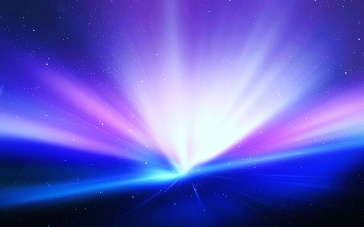 blaue und rosa Galaxie, Raum, Lichter, das Universum, Apple, iPhone, Sterne, schön, Mac, Steve Jobs, HD-Hintergrundbild