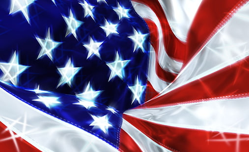 Ден на независимостта на САЩ, илюстрация на флаг на САЩ, Празници, Ден на независимостта, 4 юли, четвърти юли, американско знаме, знаме на САЩ, HD тапет HD wallpaper