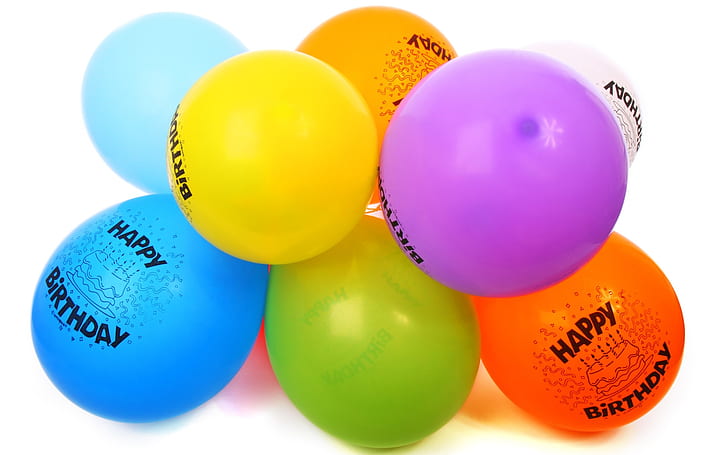 festa, borracha, feliz aniversário, colorido, brilhante, balões festa, borracha, feliz aniversário, colorido, brilhante, balões, HD papel de parede