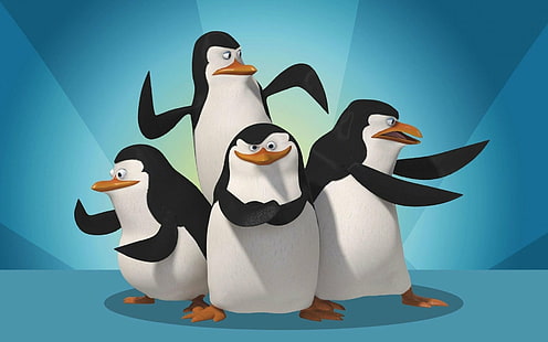 TV-show, Pingvinerna från Madagaskar, Madagaskar (film), Pingvin, HD tapet HD wallpaper