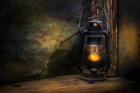 black cold blast lantern, lantern, antiquity, nail, The lantern, HD wallpaper HD wallpaper