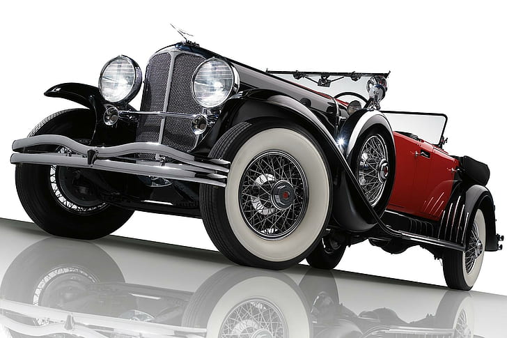 1930 Duesenberg Modello J Phaeton, cabriolet, elegante, classico, duesenberg, doppio, 1930, vintage, phaeton, modello, Sfondo HD