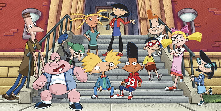 만화, 학교, 어린이, Nickelodeon, Hey Arnold!, HD 배경 화면